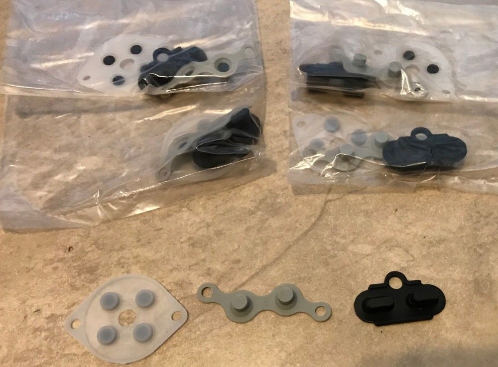 LOT 5 Sets Replacement Rubber Button repair Kit NES Original Nintendo Controller