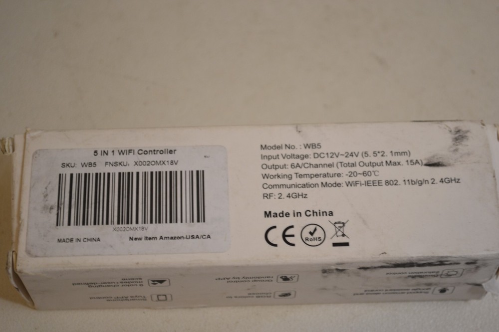 WiFi & BT 5 In 1 LED Strip Controller Model WB5