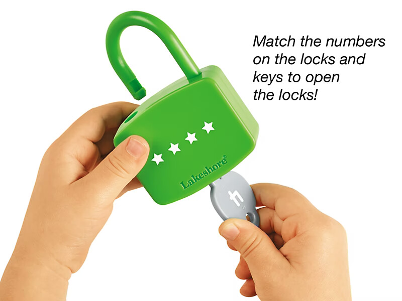 LAKESHORE EDUCATIONAL PRODUCT UNLOCK IT NUMBER MATCH LOCKS & KEYS Replacements