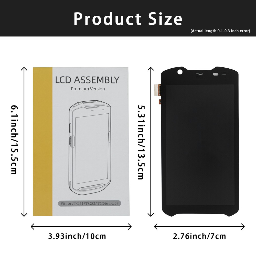 LCD Display Module+Touch Screen for Zebra TC52AX TC52X TC57x