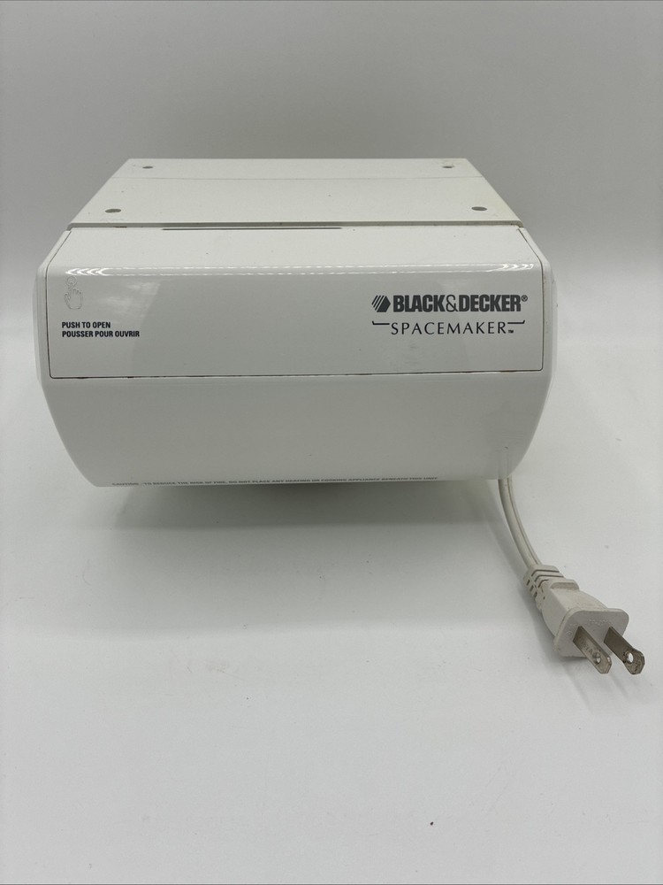 Black & Decker Spacemaker Under Cabinet Can Opener CO100 White, Works 🔥