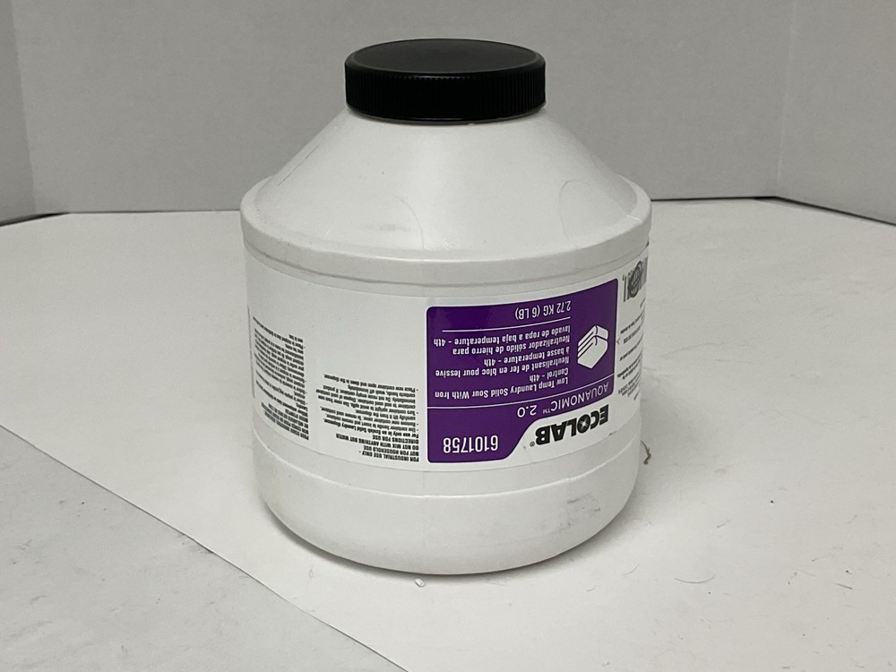 Ecolab Aquanomic2.0 Low Temp Laundry Solid Sour Iron Control 6101758 6lbs