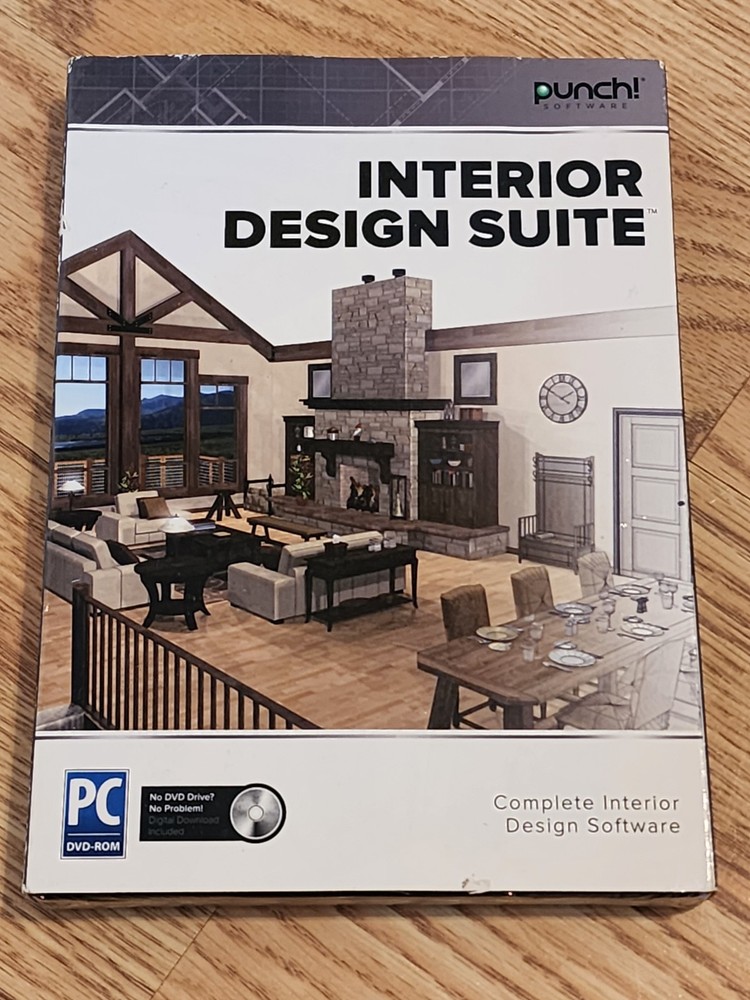 Punch! Software Interior Design Suite Windows PC Compatible PC DVD-ROM Encore