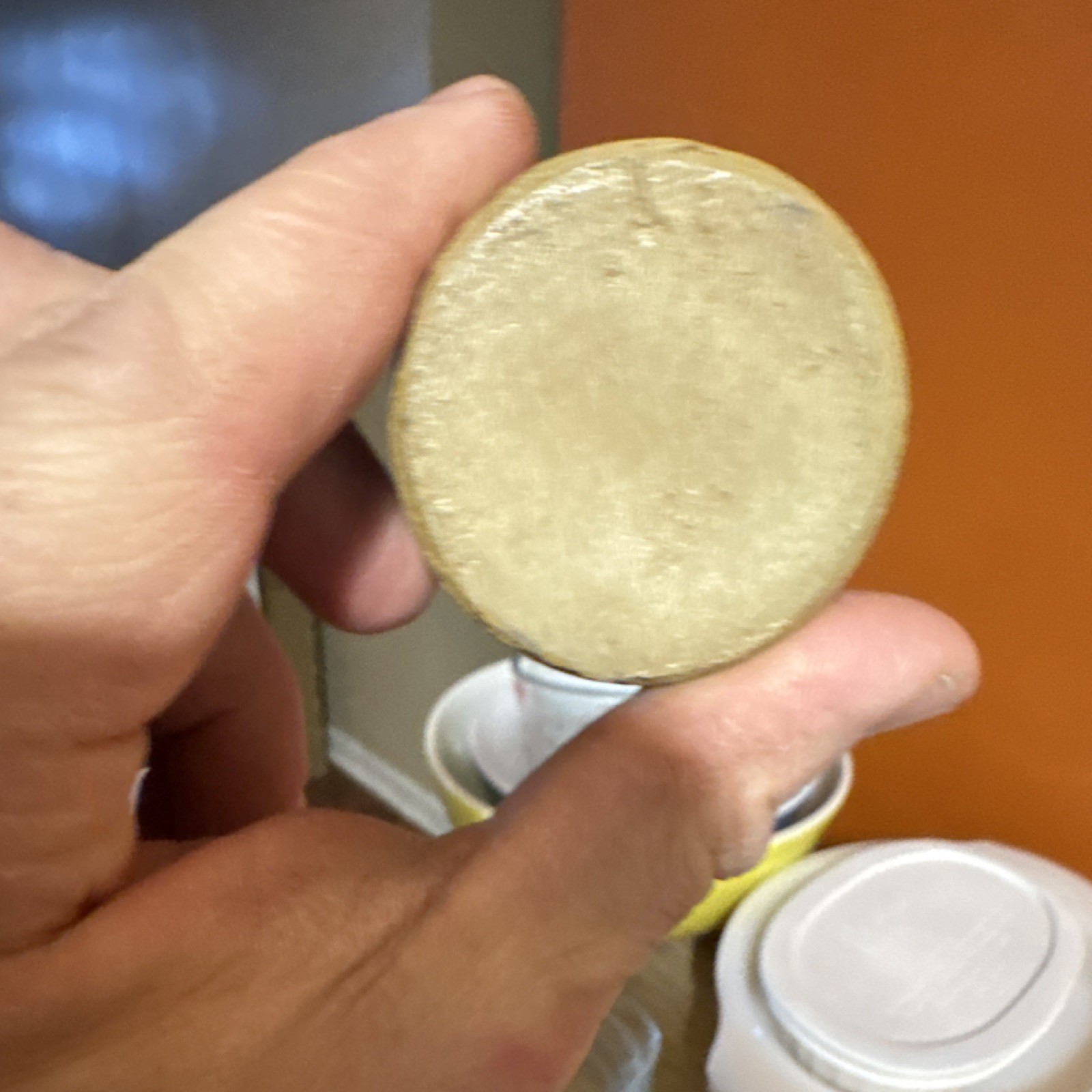 Stoneware Beige Brown Ink Bottle Antique Collectible Pre-1900 Vintage Bottle