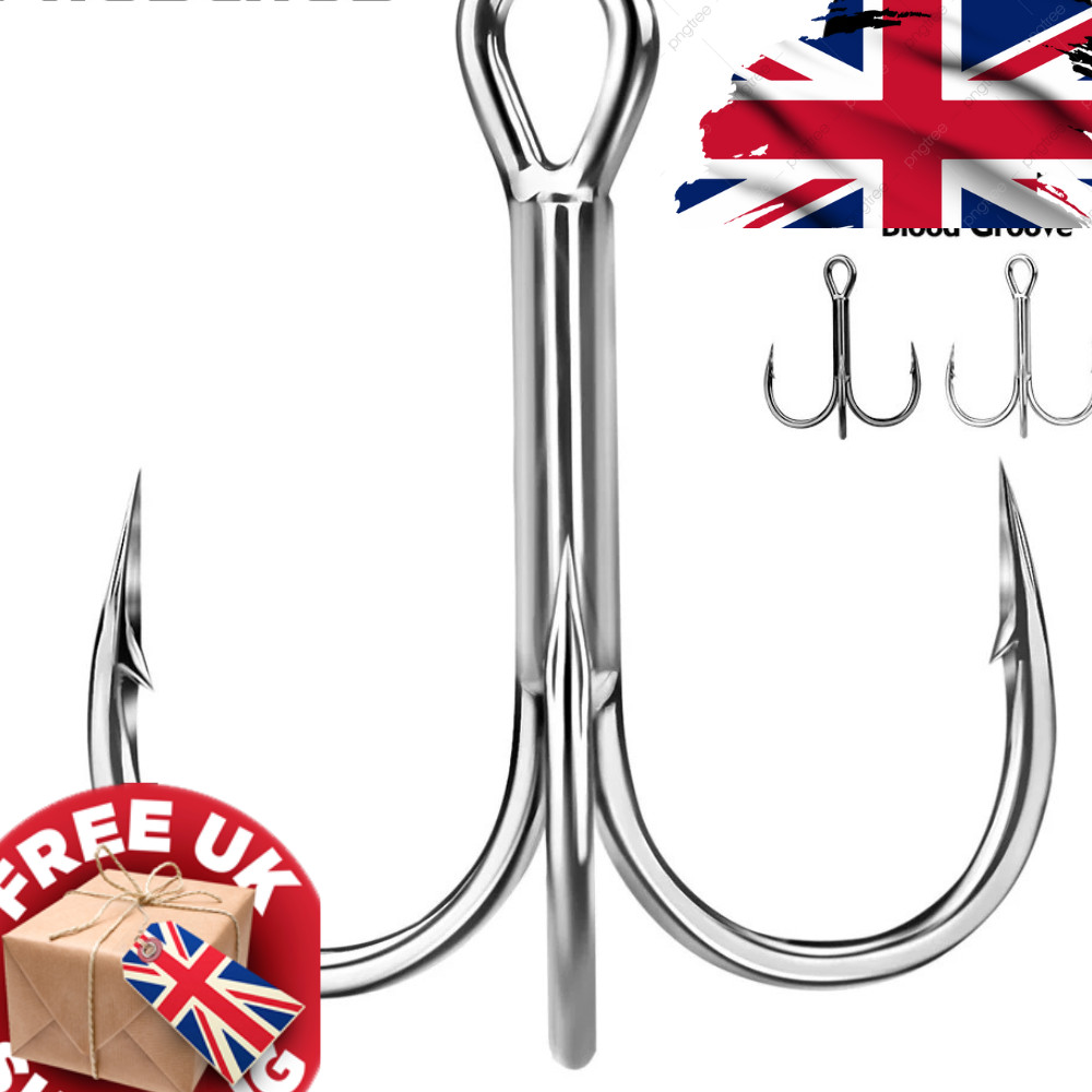20PCS High Carbon Treble Hooks