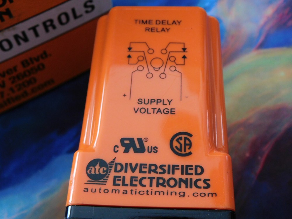 NEW ATC Diversified Electronics TBC120AAA Time Delay Relay 0.1 - 102.3 Sec Delay