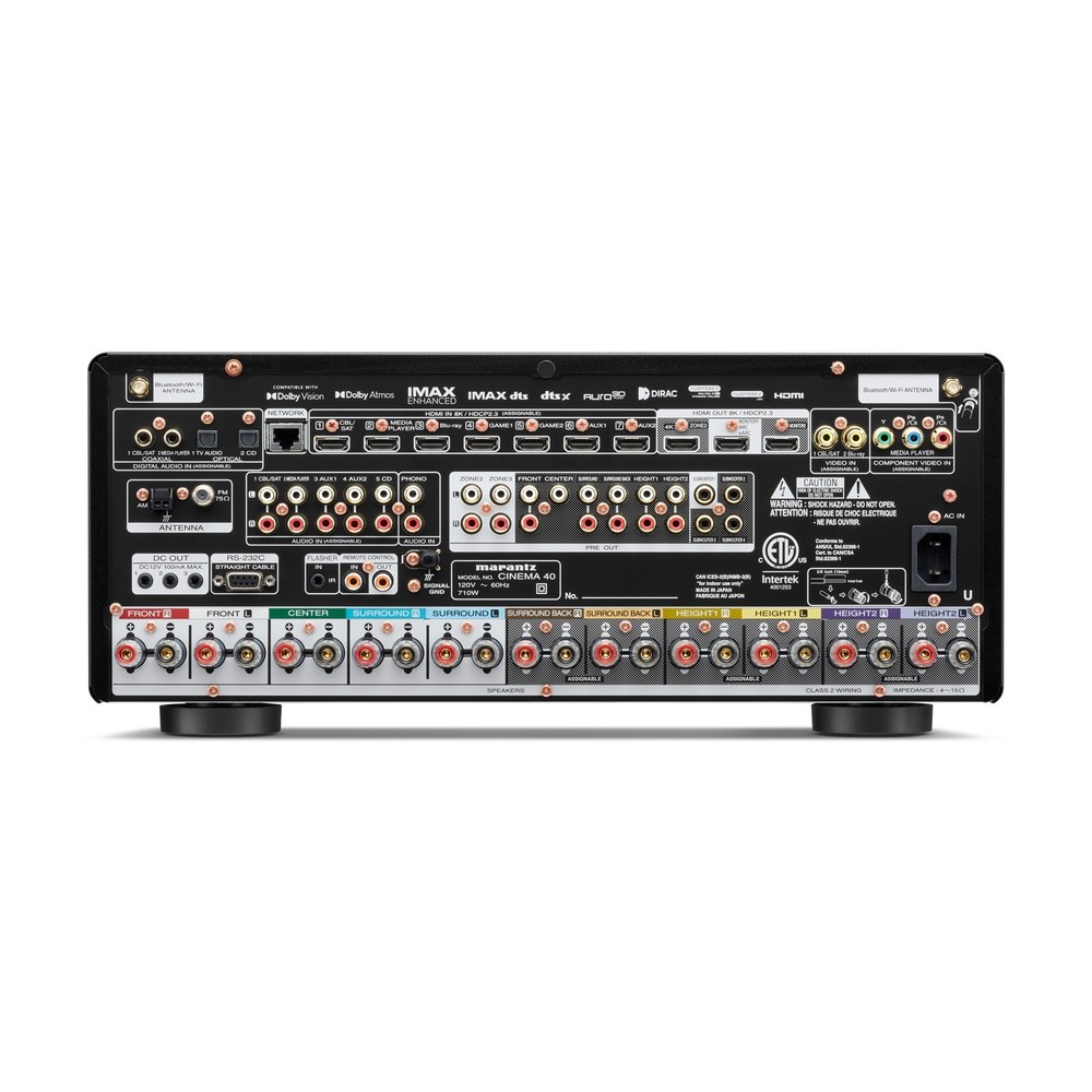 Marantz Cinema 40 A/V Receiver - Silver/Gold (Open Box)