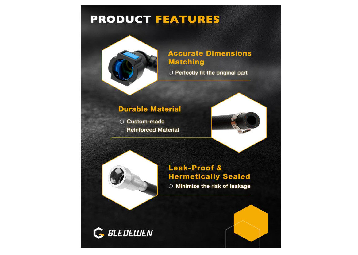 Fuel Lines Kit, Compatible with 2004-2010 Chevy Silverado GMC Sierra 1500 2500