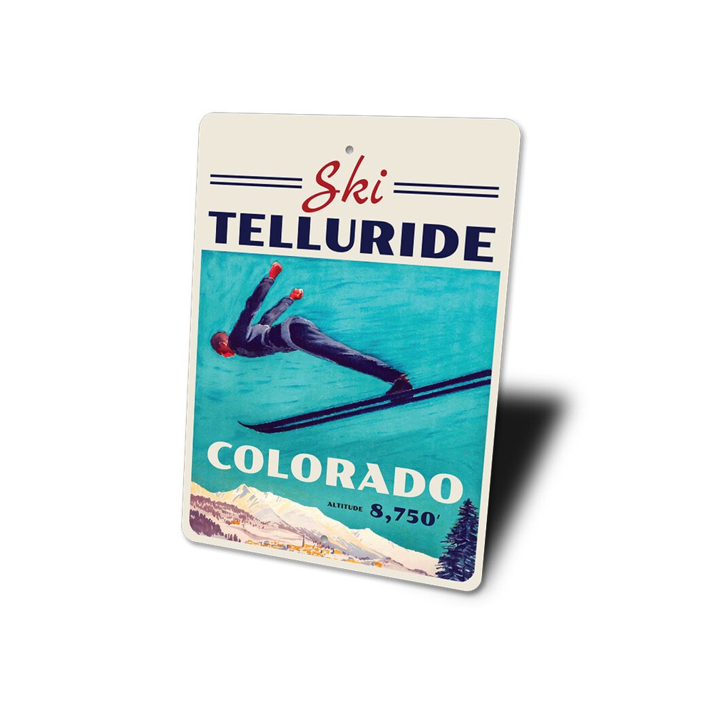 Ski Telluride Metal Sign