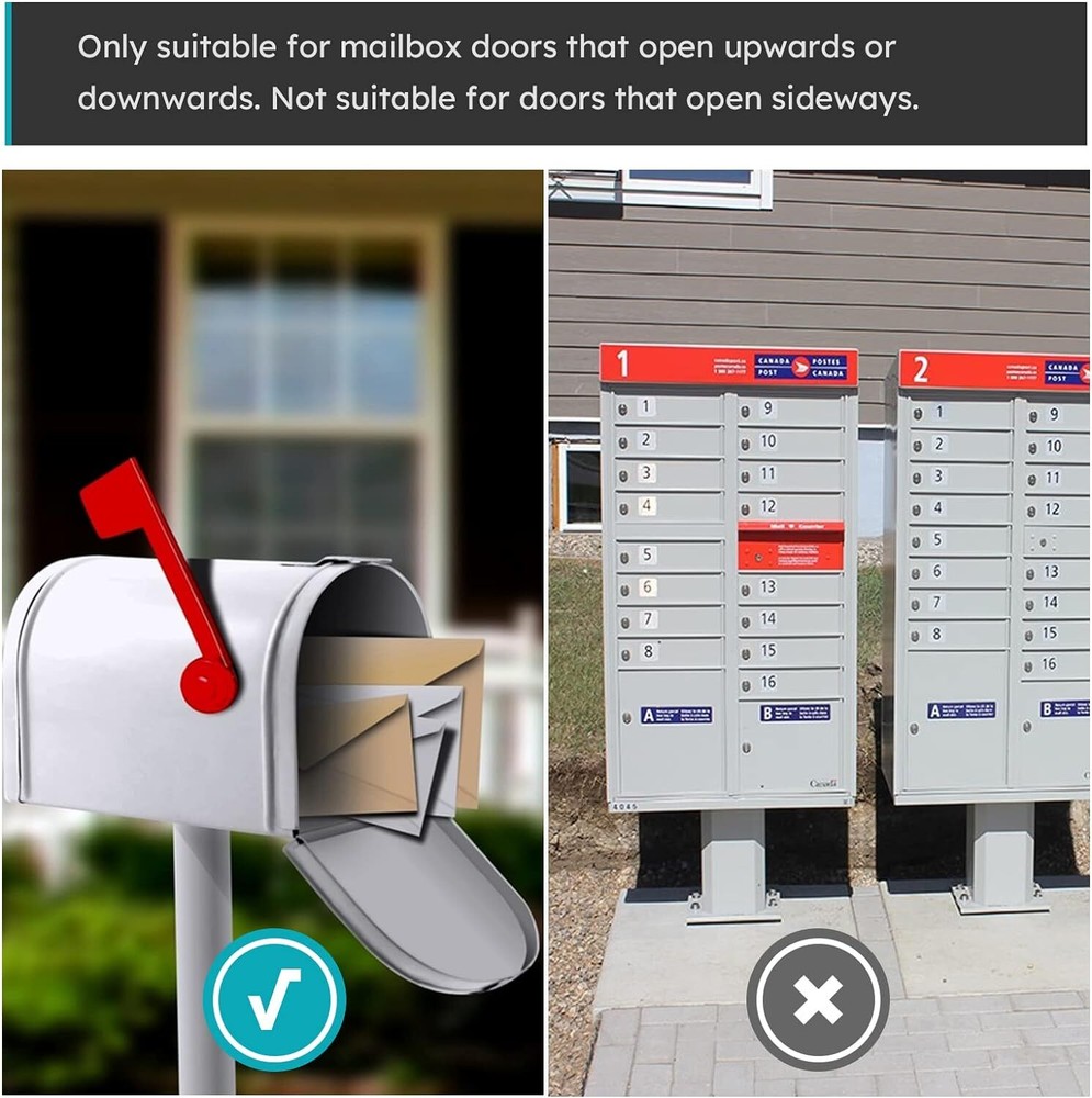 Wireless Mailbox Notification System 200ft &120db Mailbox Alarm Instant Alert