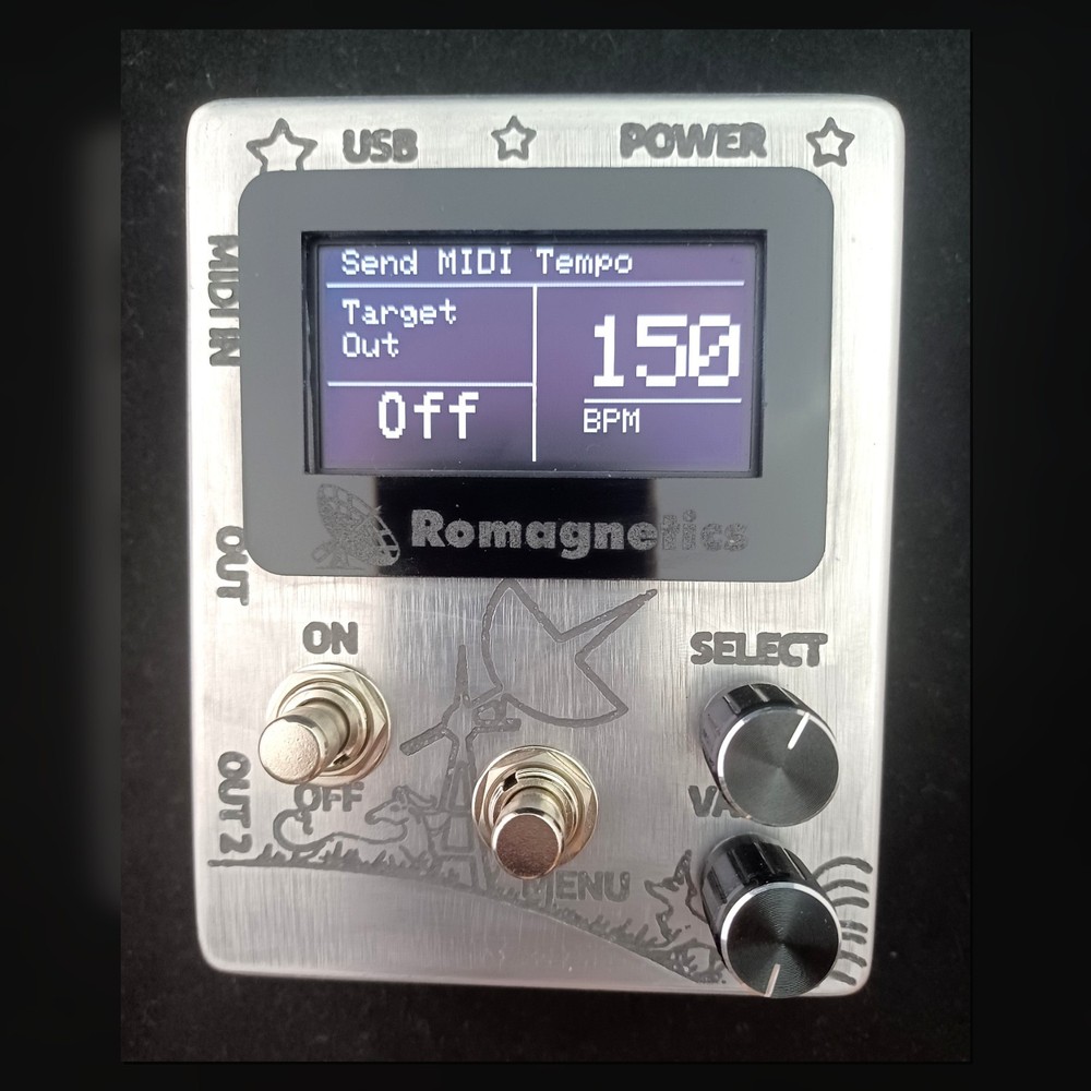 Romagnetics Midynamite - Multieffects MIDI pedal w. USB MIDI & Battery