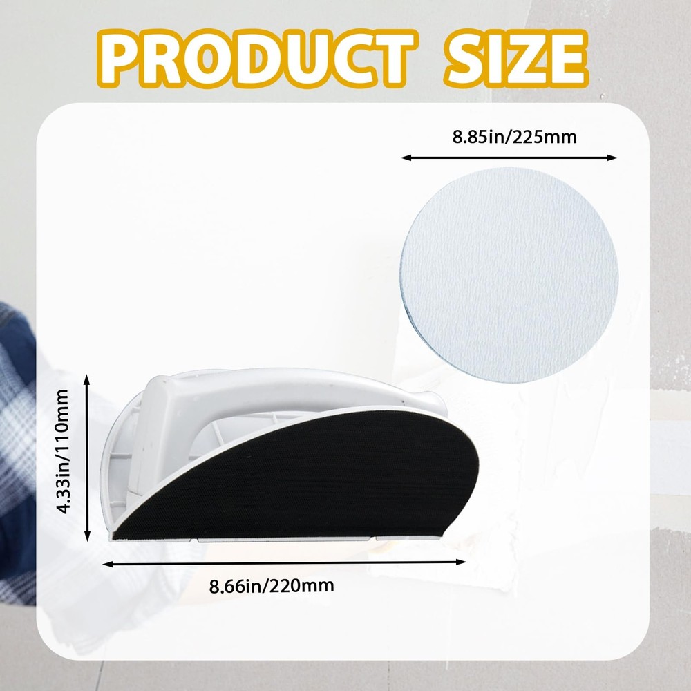 Right Angle Semi-Circular Angle Sanding Tool, Multi-Functional Semi-Round Cor...