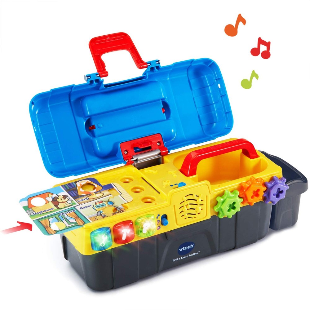 VTech Drill and Learn Toolbox 12.6" x 5.7" x 4.9", Multicolor