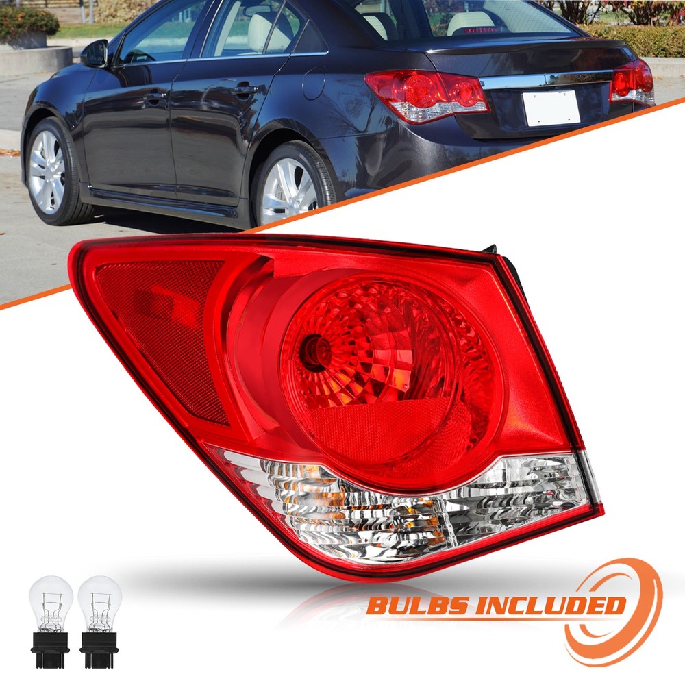 For 2011-2015 Chevy Cruze Outer Tail Light Driver Side Brake Lamp Replacement
