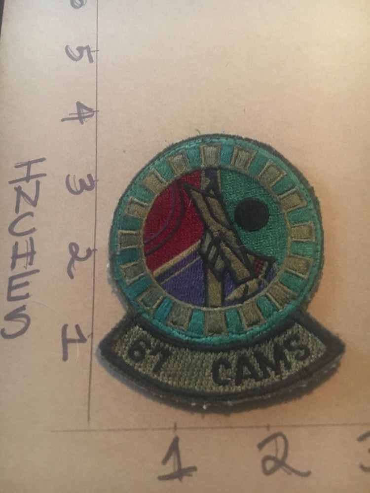 USAF 67th CAMS Squadron subdued patch 5/3/25