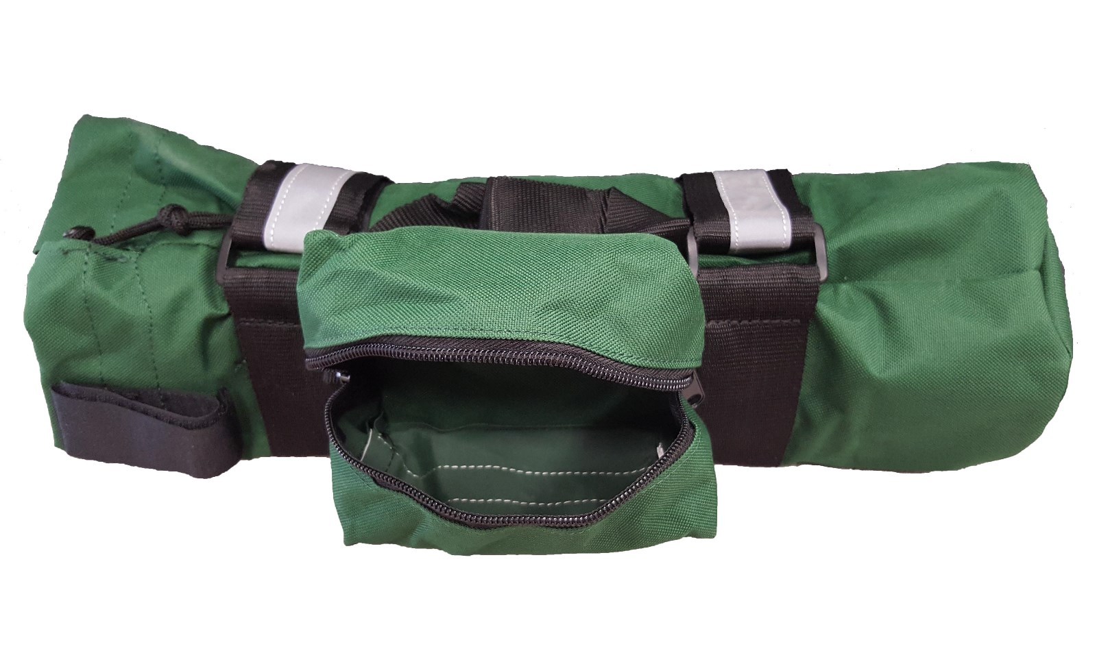 LINE2design Oxygen Sleeve EMS Medical Rescue Cylinder Bag with Side Pocket Green