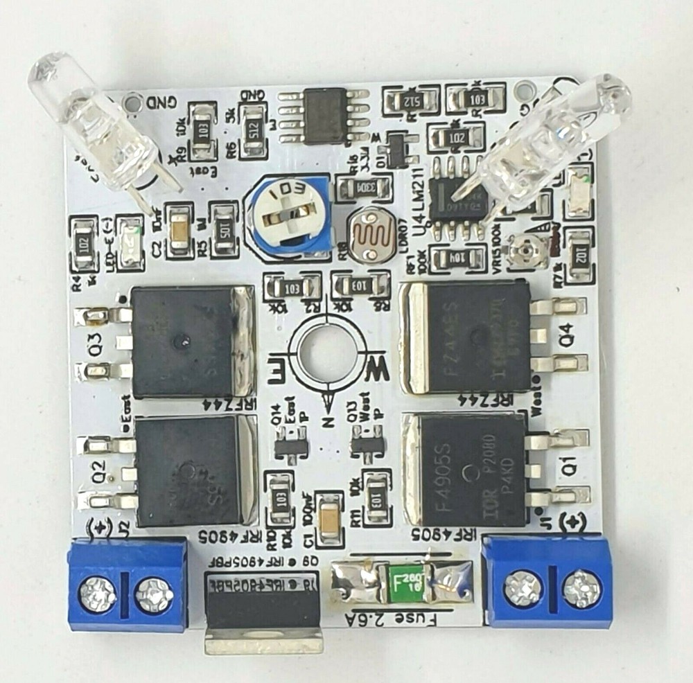 MKIII 12V DIY Single Axis PV Panel Sun Tracking Control Board + 10A Relay Module