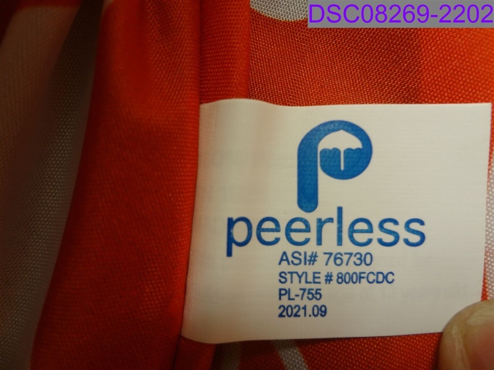 Peerless Grizzly 38" Span Red & Black Umbrella