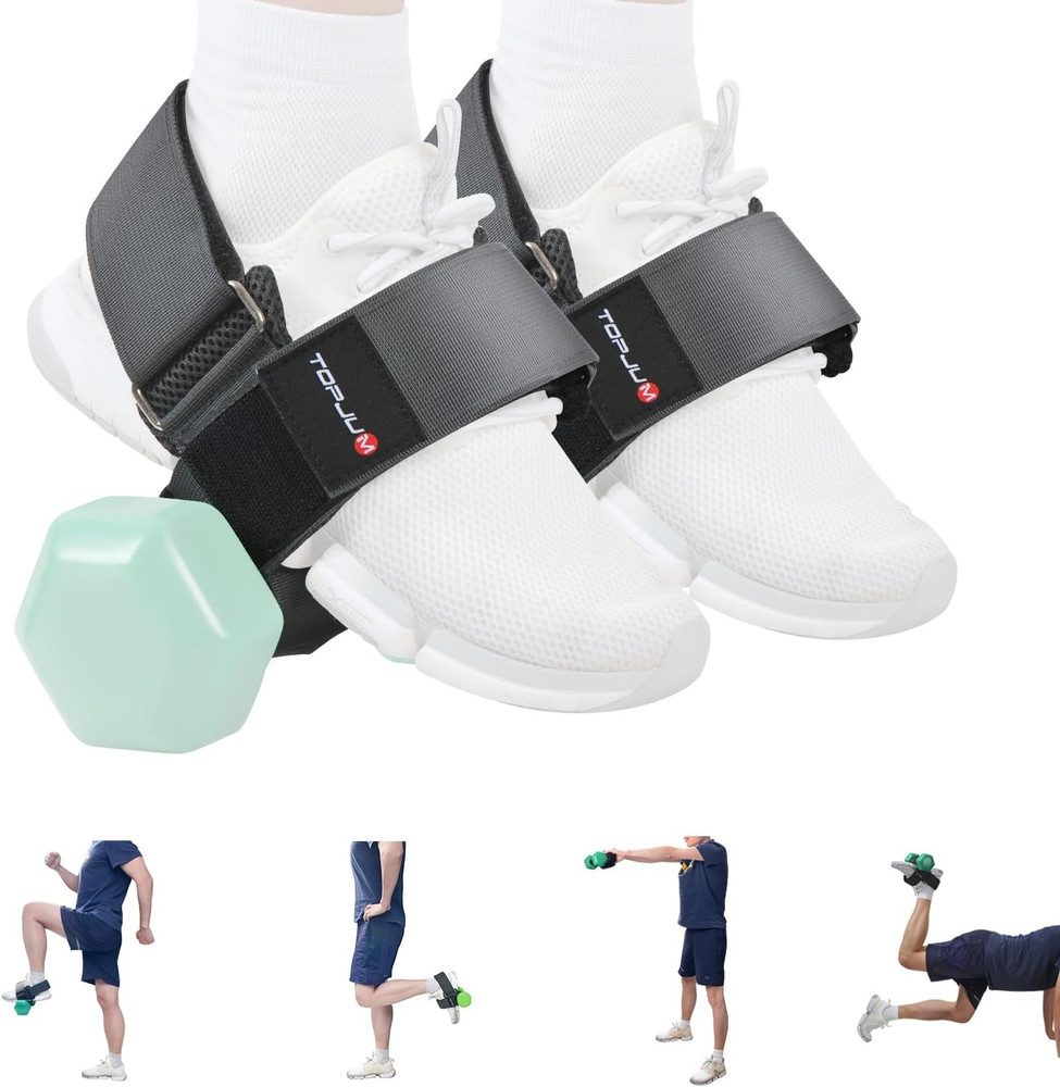 Adjustable Dumbbell Foot Attachment for Leg Workouts and Strength Training