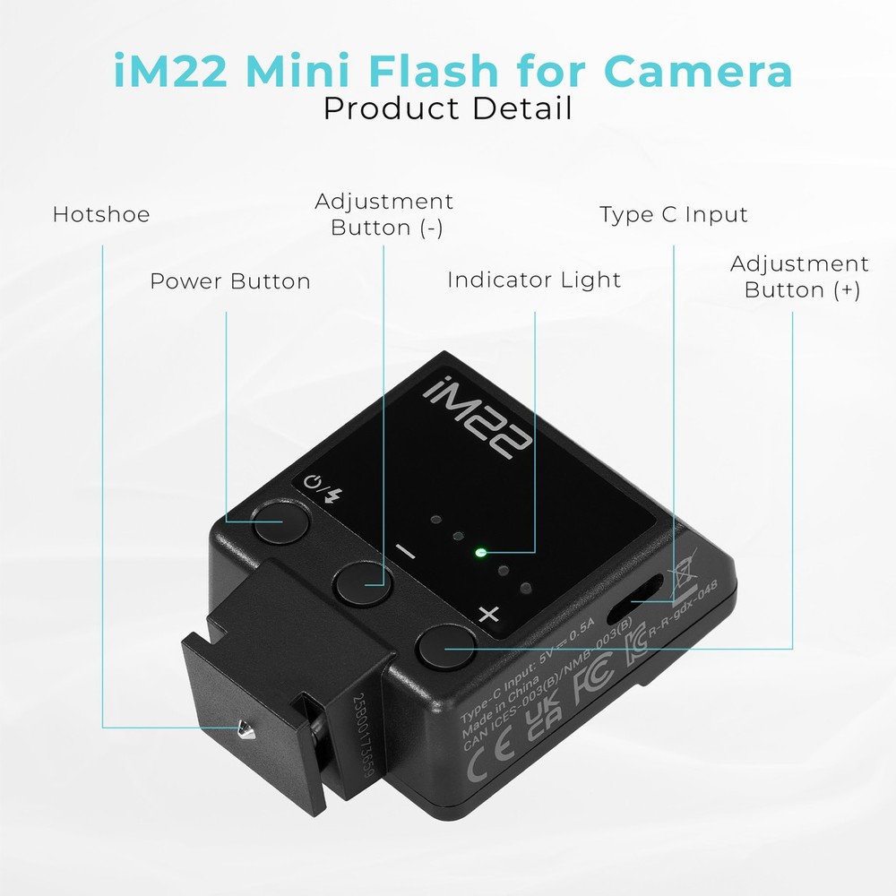 Flashpoint iM22 Mini Flash for Camera #FP-IM22