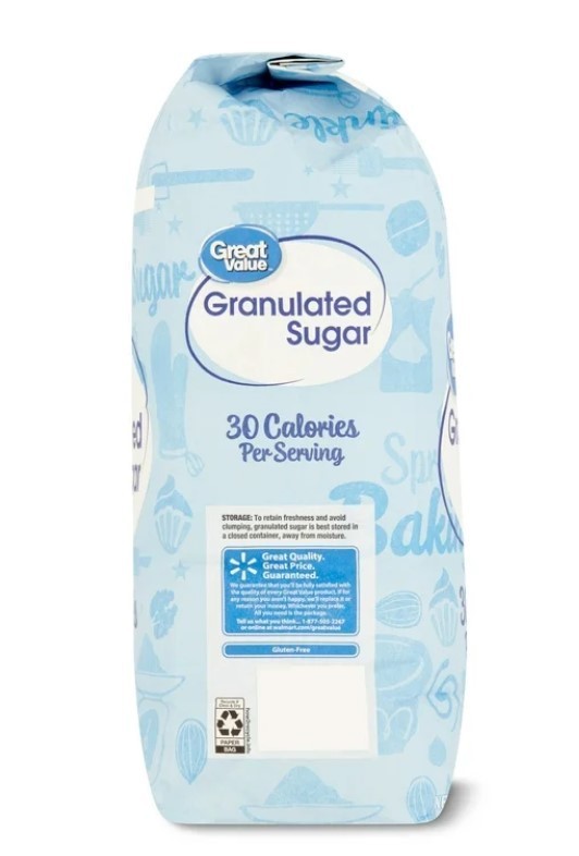 Great Value Pure Granulated Sugar, 10lb,New (2 Pack)