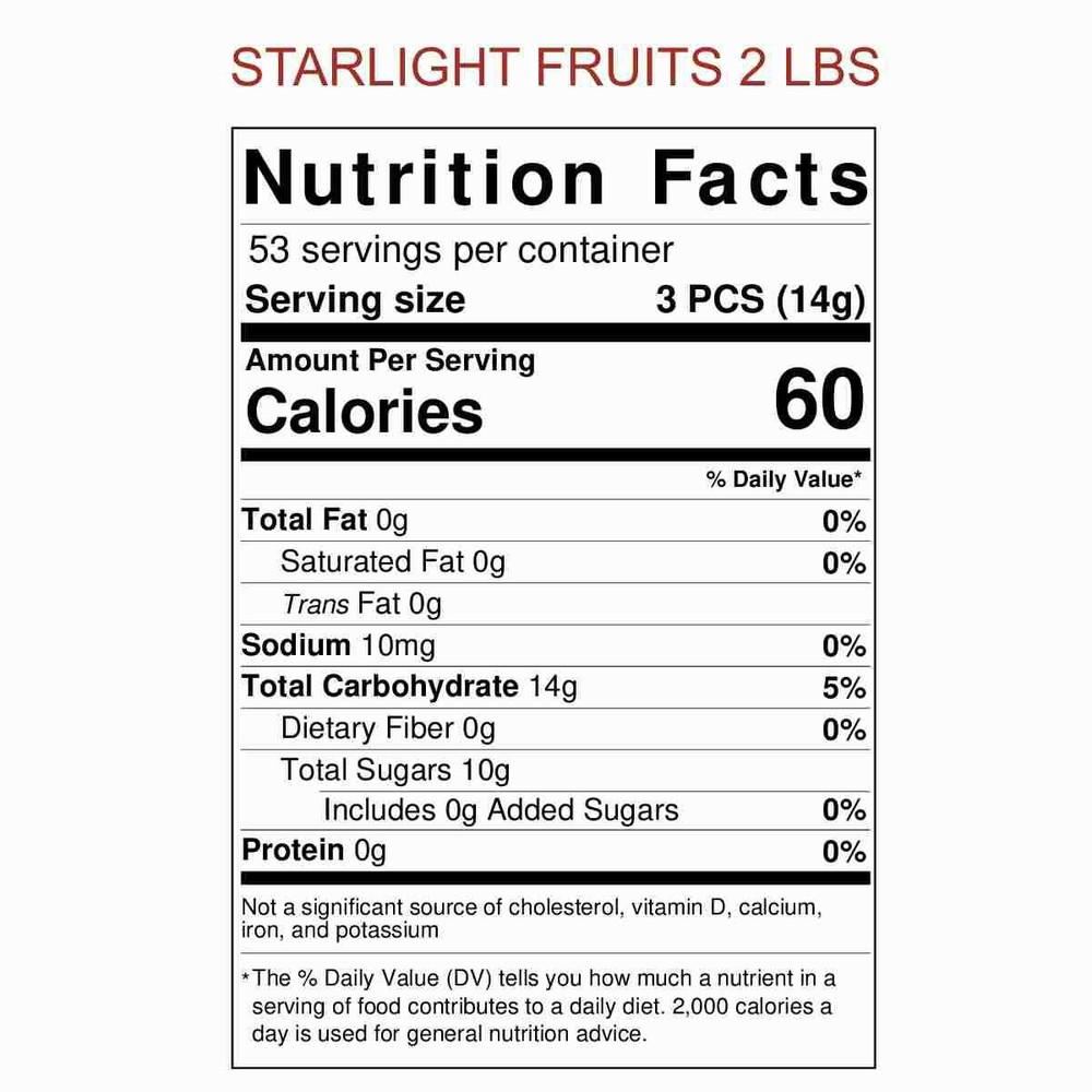 Fruit Starlight Assorted Flavors Hard Candy 2 LBS. Starlite