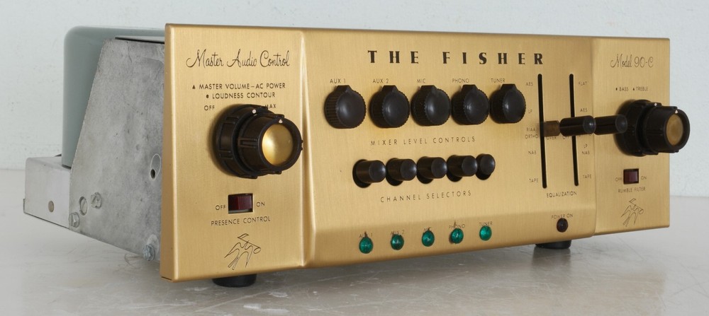 Fisher 90-C Master Audio Control Preamplifier : Partially Recapped
