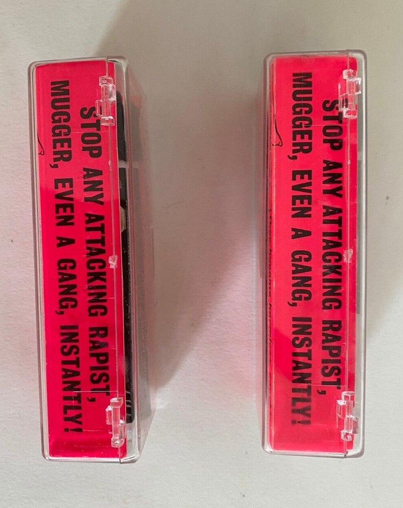 Vintage On Guard Push-Button Protector for Self Defense Spray Pepper