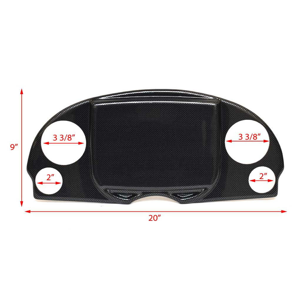 Ranger Boat Gauge Dash Panel | X18 Pro Glossy Black Plastic
