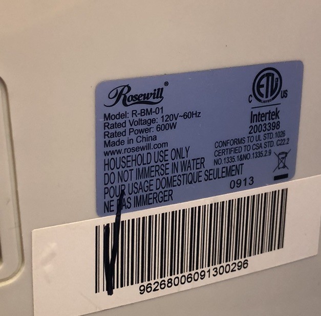 New Rosewill Electric Programmable 2LB Bread maker R-BM-01 Open Box Never Used