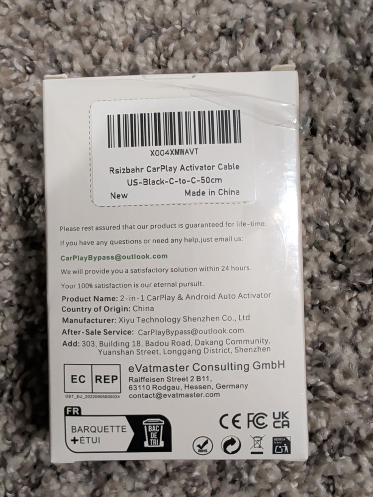 Carplay & Android Auto Activation Cable Us For Motorcycle