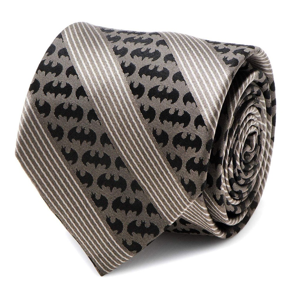 DC Batman Black Pinstripe Tie