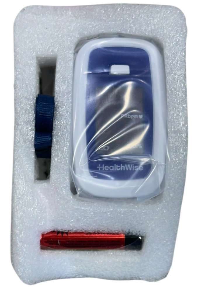 HealthWise Portable Pulse Oximeter, White