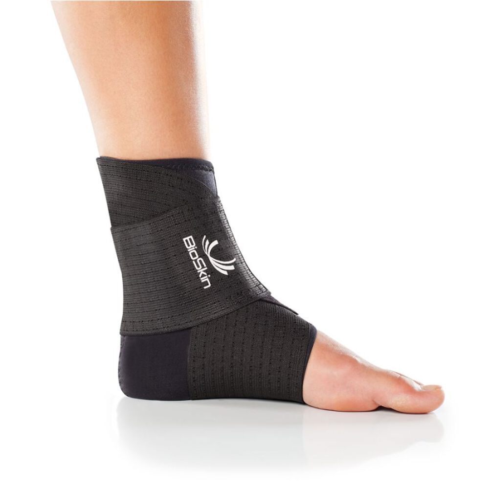 Ankle Compression Sleeve with Compression Wrap by Bioskin