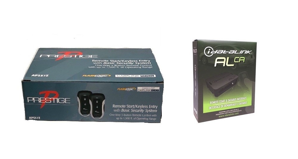 NEW! Prestige Car Remote Start System 2 Remotes APS57z + ADS-ALCA Bypass Module