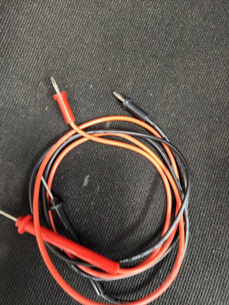 2 Pomona Banana Plug Patch Cord with one end a probe