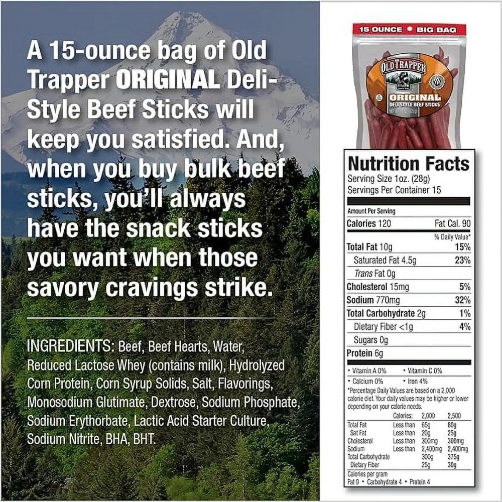 Original Beef Stick 15oz Resealable Bag