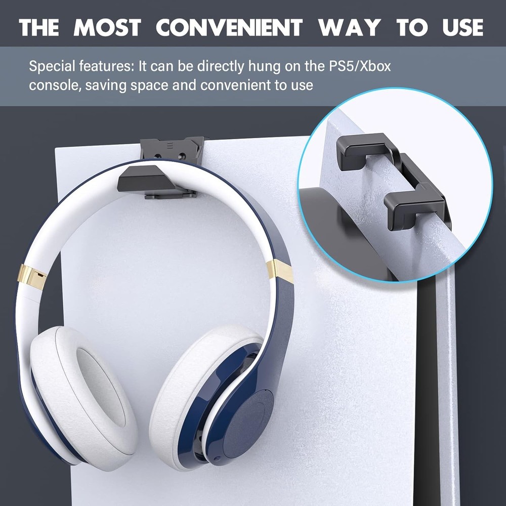 Controller Wall Mount for PS5/PS4/Xbox/Switch Controller, Adhesive PS5 Headset H