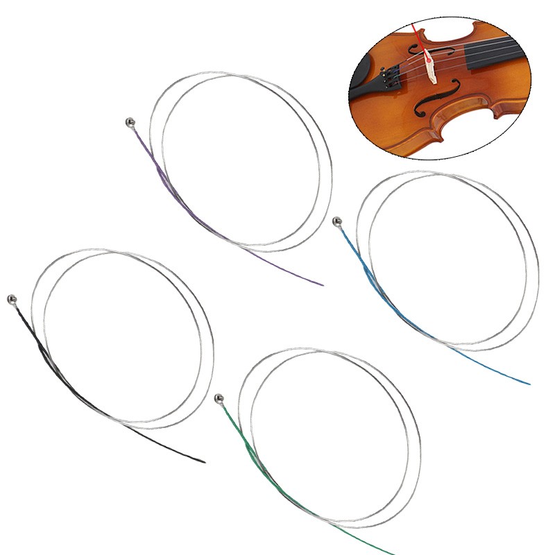 Full Set Violin Strings Size 4/4 & 3/4 Steel G D A and E Strings High Quality