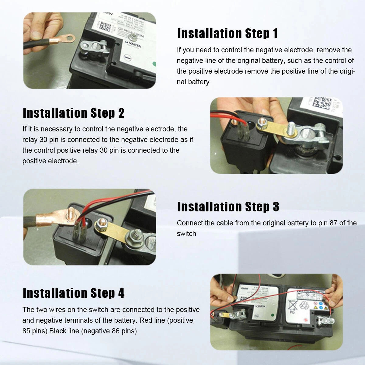 Car Battery Disconnect Switch Remote Control Power Kill Master Isolator Cut Off