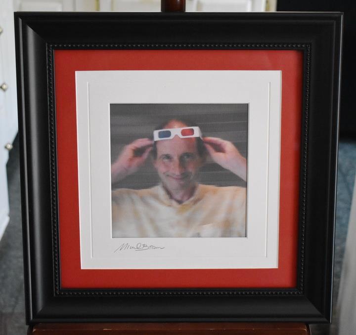 FAB MICHAEL BROWN SIGNED ORIGINAL 3-D ARTWORK WITH MULTIPLE CHANGING IMAGES