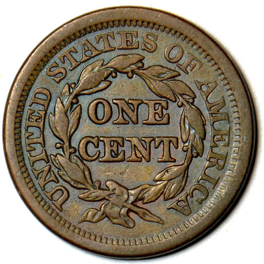 1852 Braided Hair Large Cent