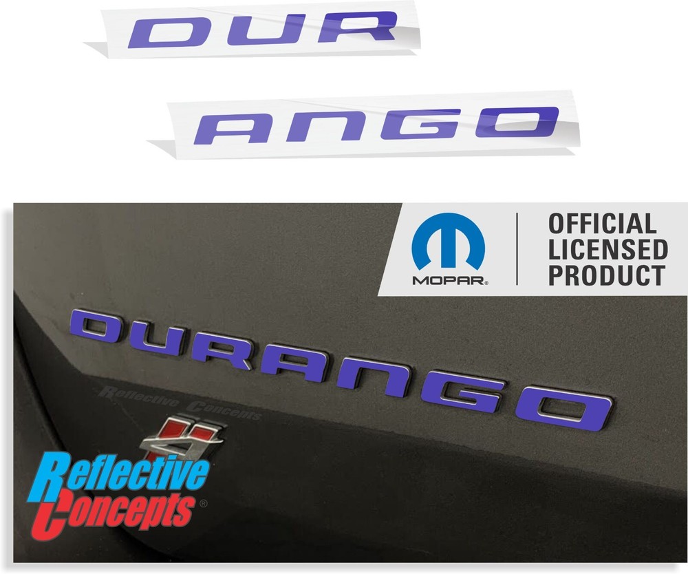 DURANGO Emblem Overlay Decal for Dodge Durango 2011-2024