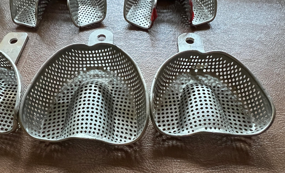 Used COE Metal Impression Trays (7 Items Total)
