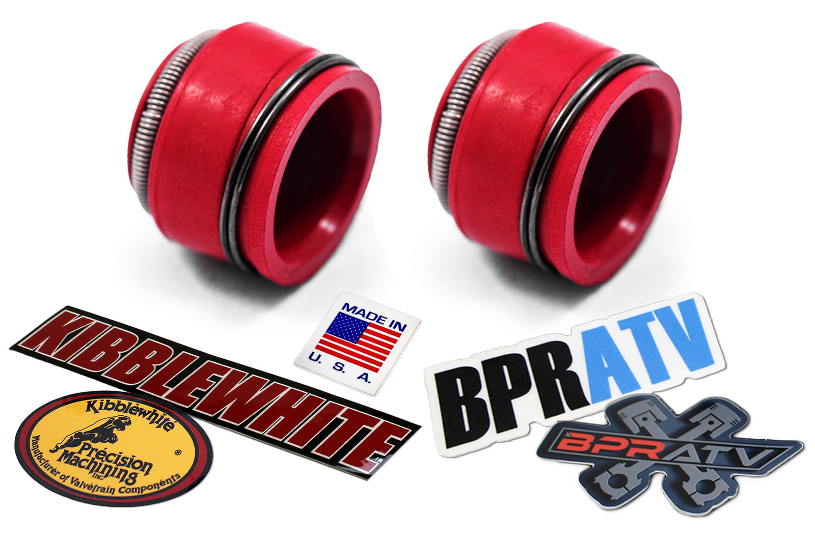 Yamaha YFZ450 YFZ450R +1mm Oversize Kibblewhite Valves & RED Seals All 5 NEW USA