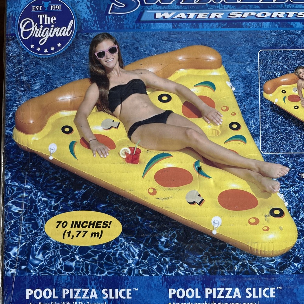 Swimline Giant Inflatable Pizza Slice Pool Float 90645 (1 Slice)