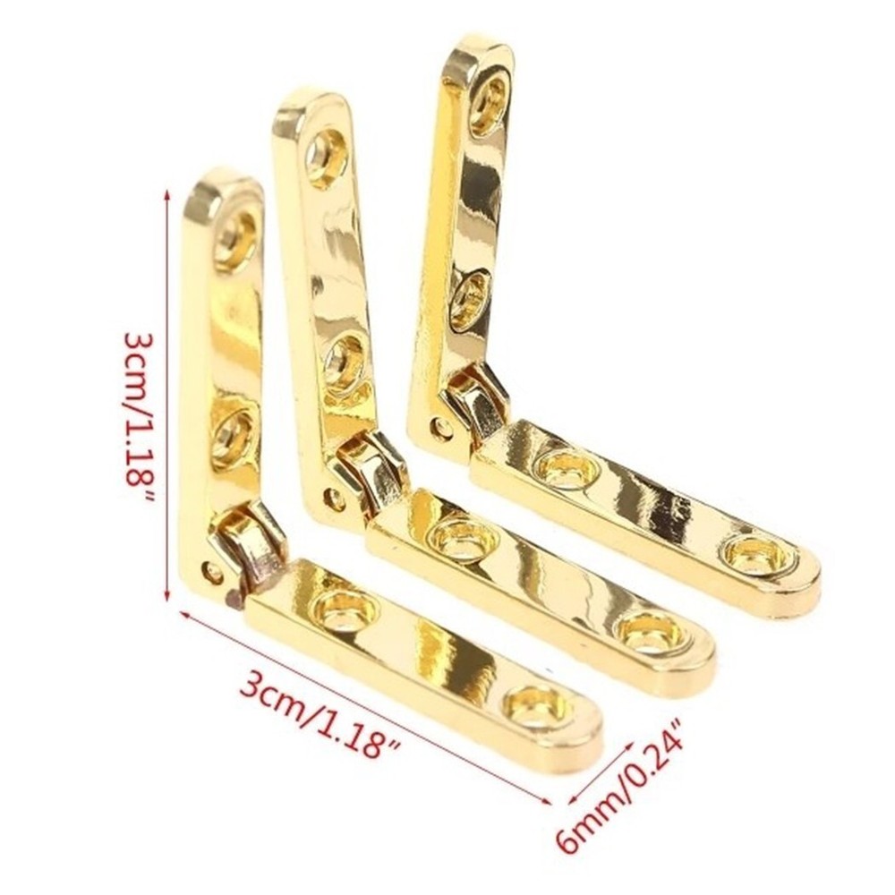 10pc Side Rail Hinge / Strap Hinge Zinc Alloy Small Strap Hinge 90 Degree