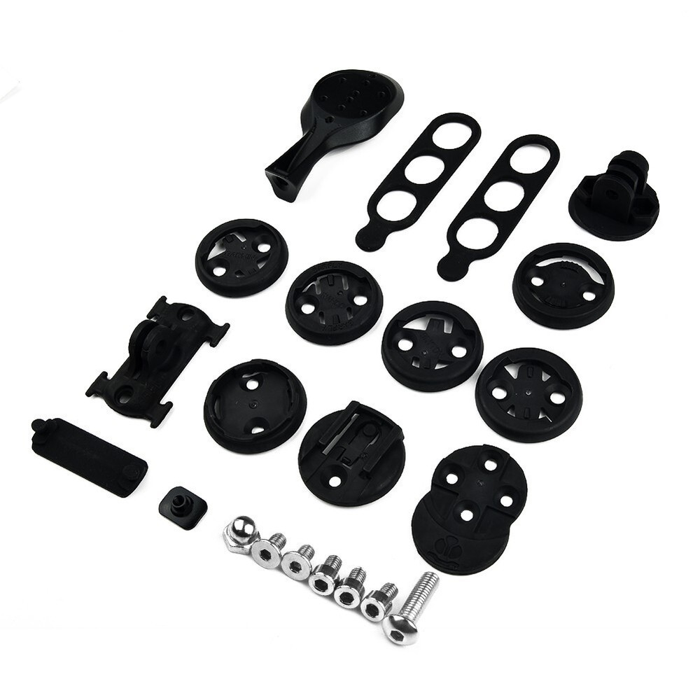 Black Bicycle Odometer Mount for Garmin Replaceable Base Easy to Install