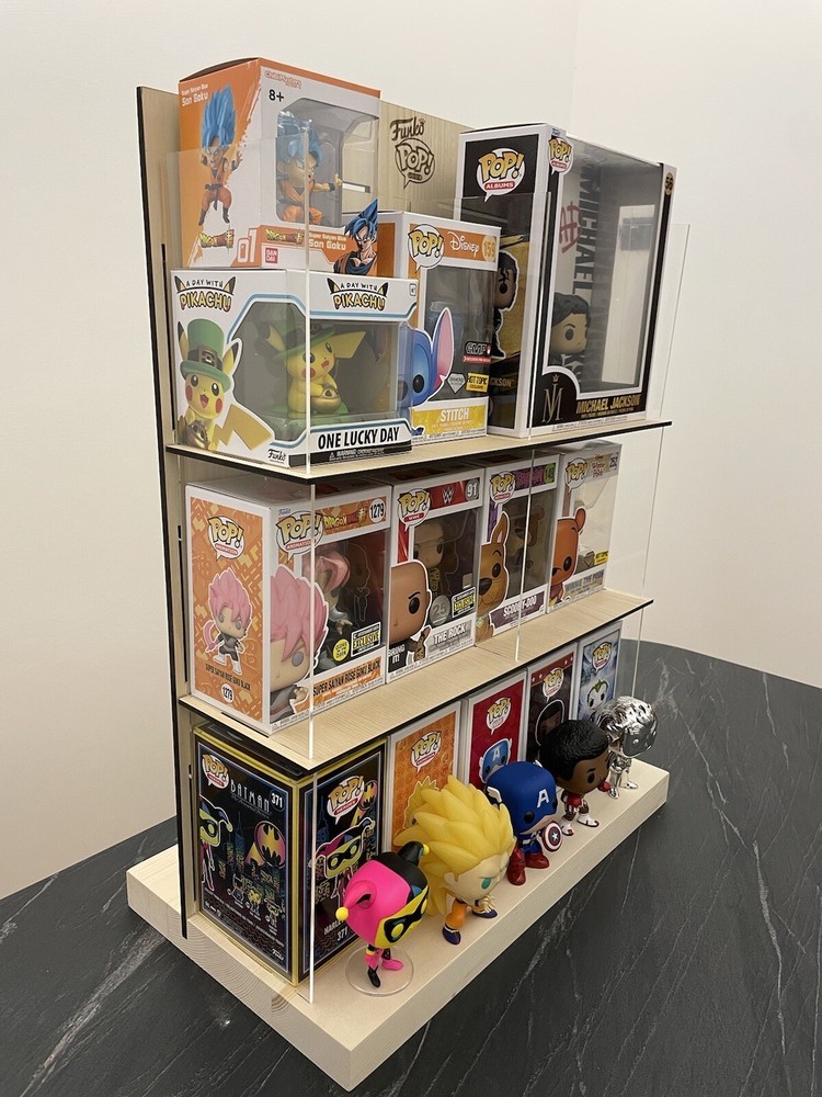 Funko Pop Card Box Dispenser Handmade Display Case Multipurpose Display Case Library