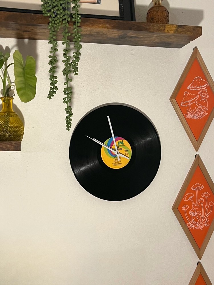 Vintage Vinyl Record Wall Clock